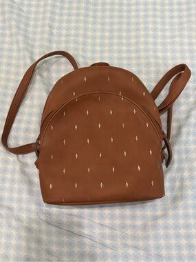 Brown Mini Backpack Purse - Women